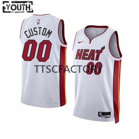 Dres Miami Heat Prilagođeni Nike 2022-23 Association Edition Bijela Swingman - Dječji